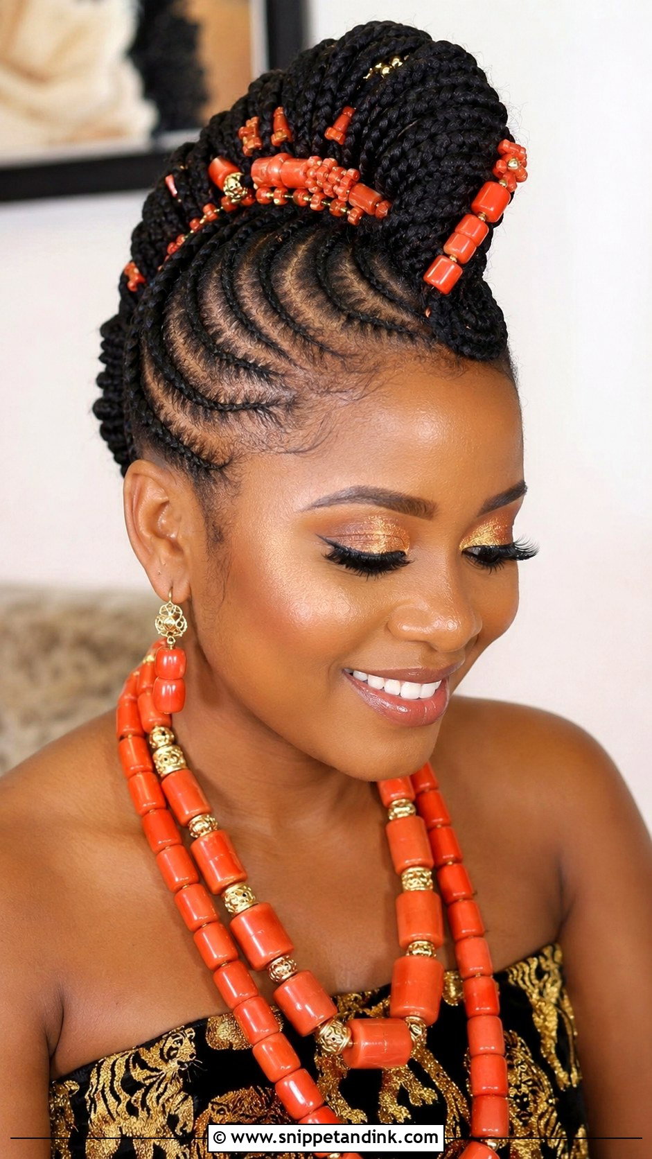 Mohawk Braided Updo - Snippet and Ink - 20 Igbo Bride Hairstyles