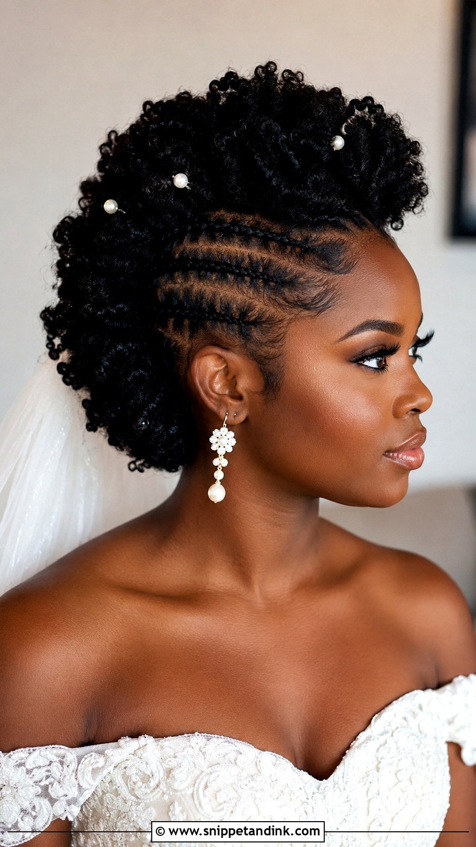 Mohawk Updo Wedding Hair For Black Brides - Snippet and Ink - 15 Mohawk Updo Wedding Ideas