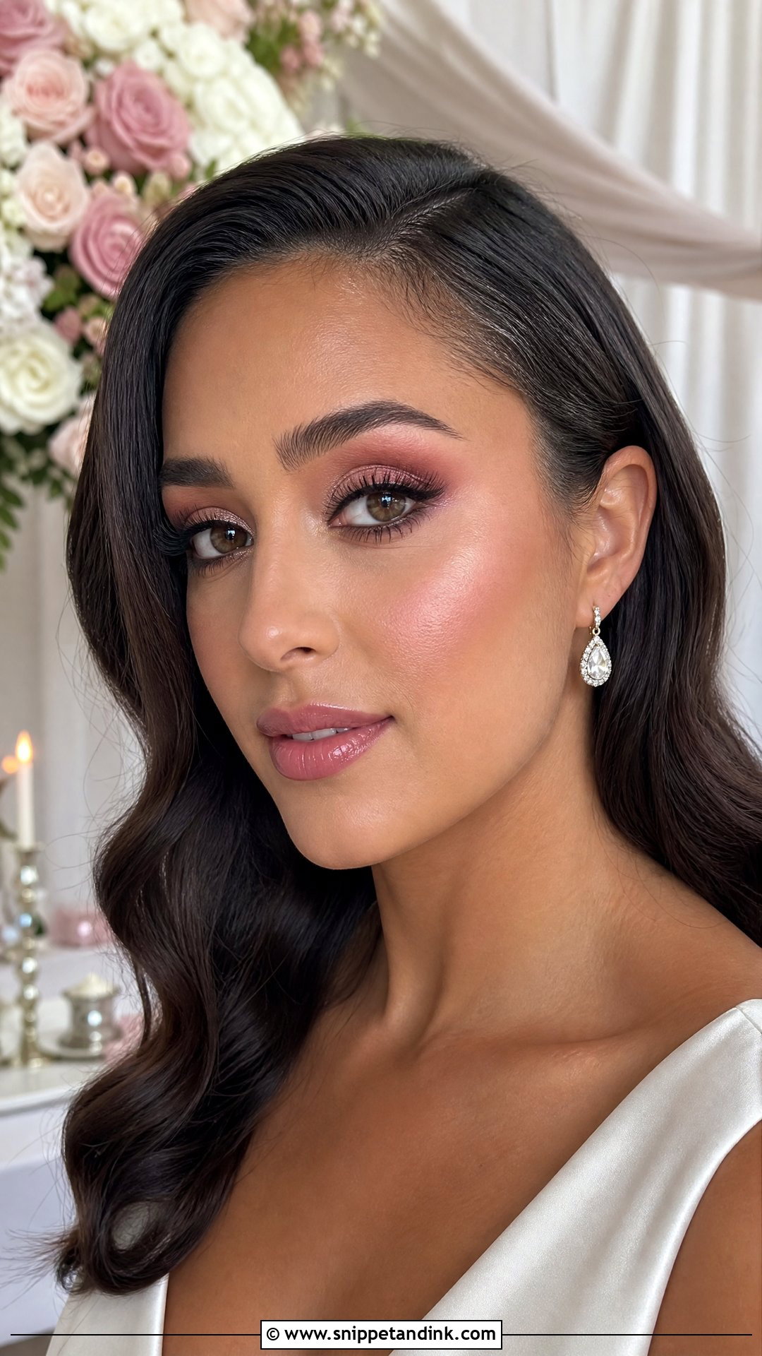 Monochromatic Bridal Eyeshadow - Snippet and Ink - 25 Bridal Eyeshadow Ideas