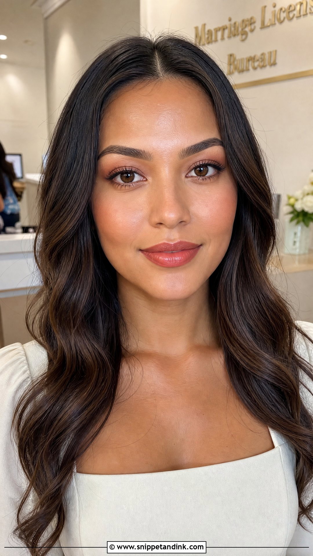 Monochrome Courthouse Wedding Makeup - Snippet and Ink - 20 Courthouse Wedding Makeup Ideas