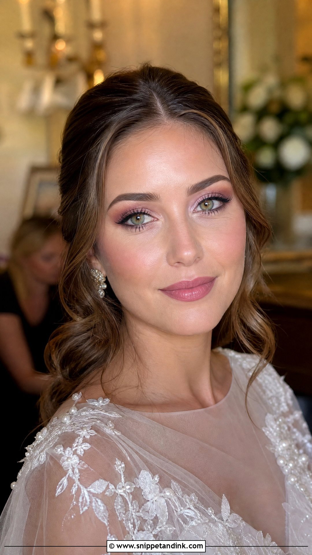 Monochrome Hooded Eye Bridal Makeup - Snippet and Ink - 20 Hooded Eye Bridal Makeup Ideas