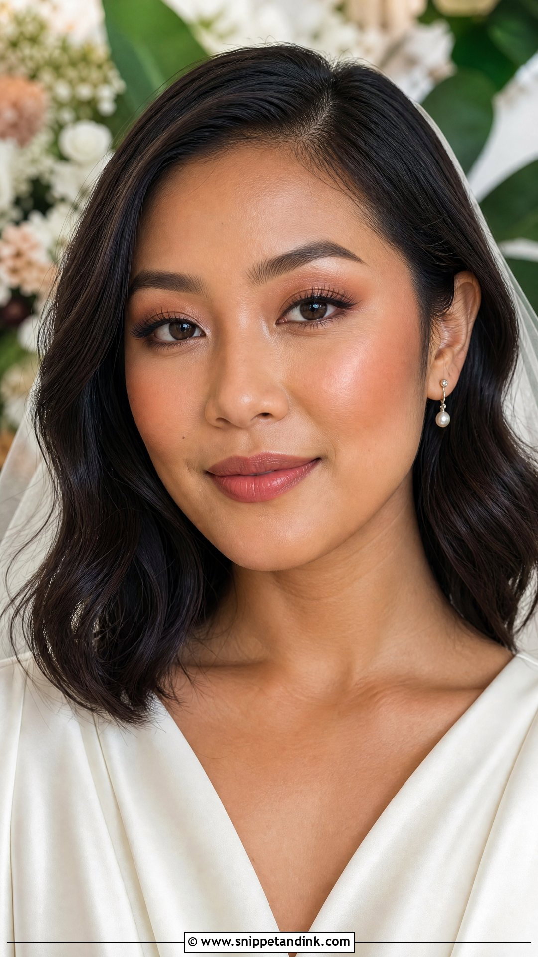 Monochrome Summer Bridal Makeup - Snippet and Ink - 20 Summer Bridal Makeup Ideas