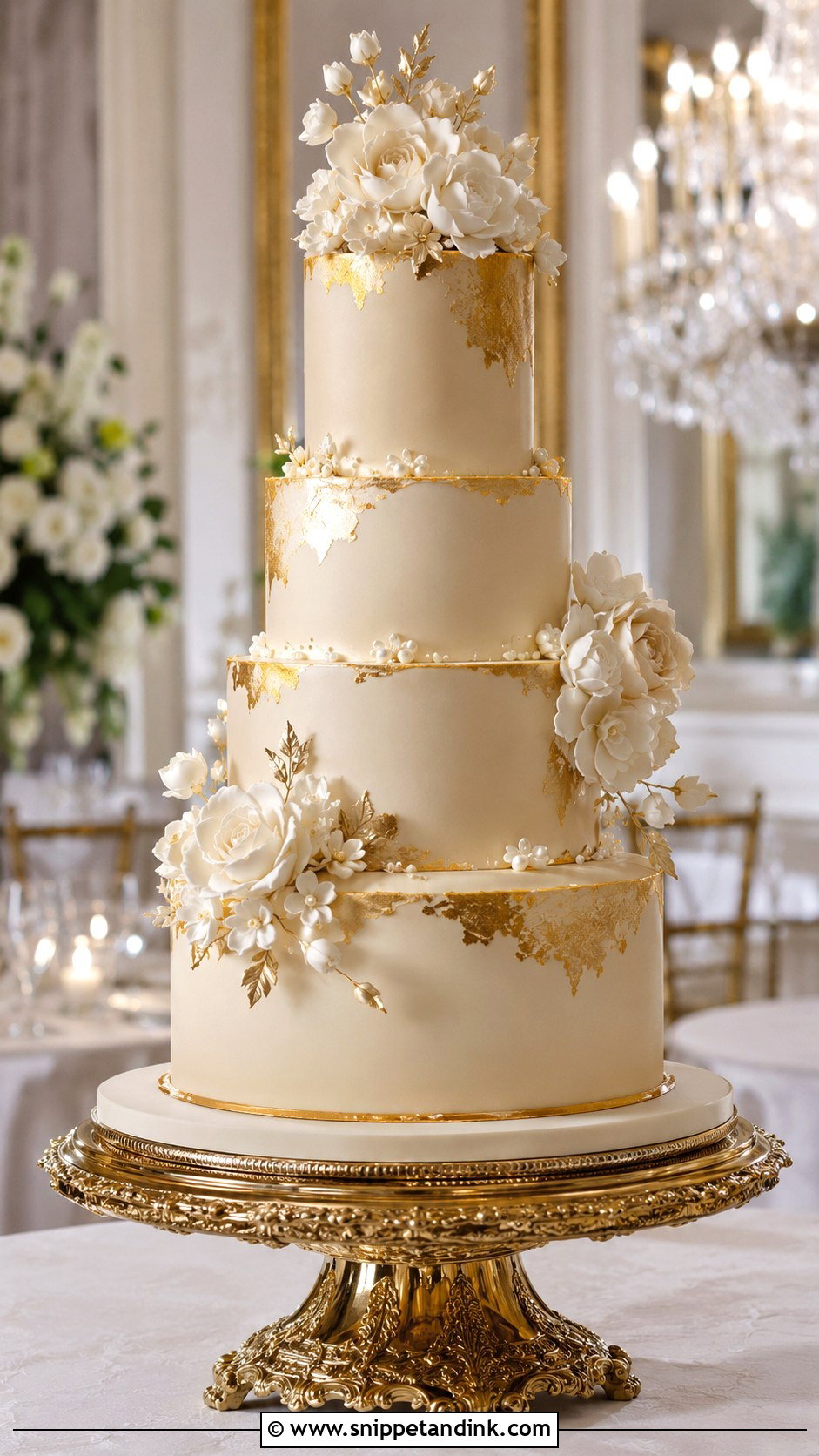 Monogram Wedding Cake - Snippet and Ink - 20 Elegant Royal Wedding Cakes