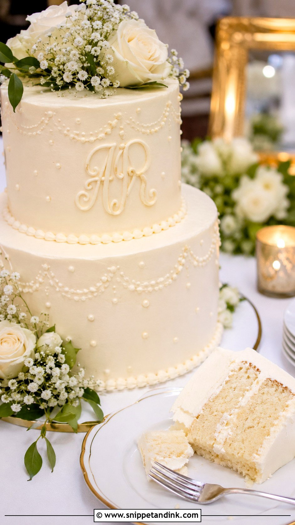 Monogram Wedding Cake Fork Photo - Snippet and Ink - 20 Cake Eating Photoshoot Ideas for Wedding
