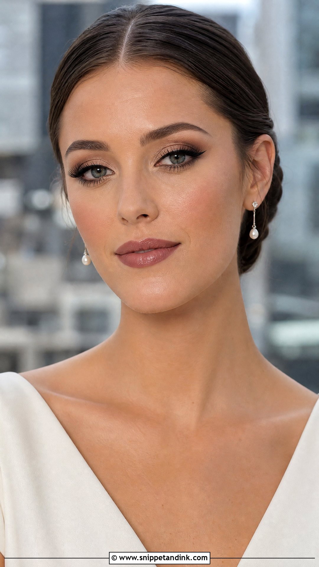 Moody Bridal Makeup With Black Winged Liner - Snippet and Ink - 20 Moody Bridal Makeup Ideas
