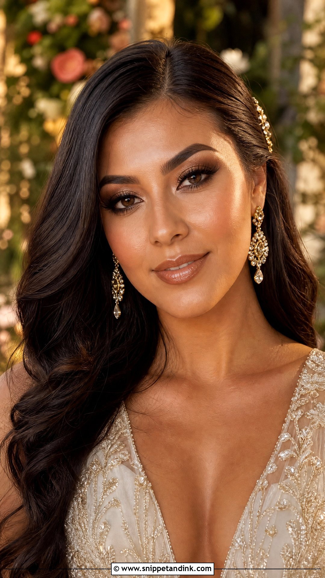 Moody Bridal Makeup With Bronze Smoky Eyes - Snippet and Ink - 20 Moody Bridal Makeup Ideas