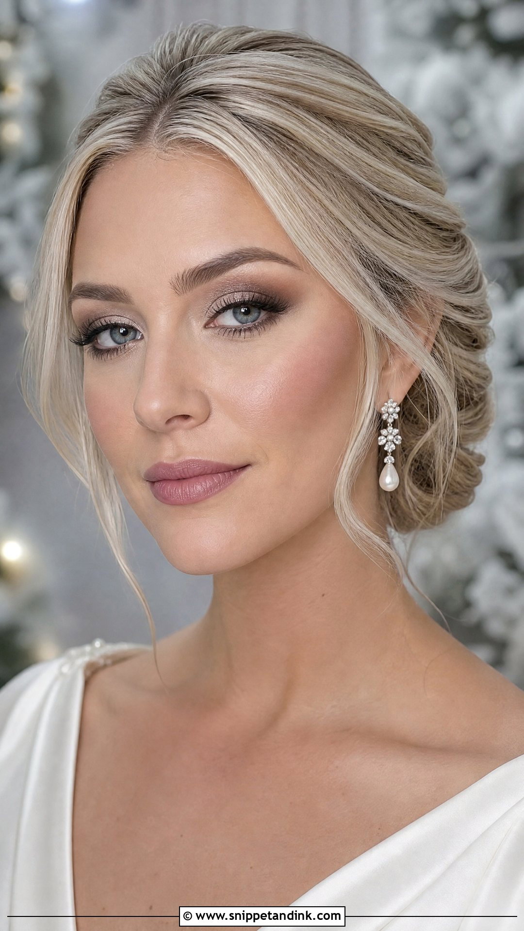 Moody Bridal Makeup With Cool Toned Glam - Snippet and Ink - 20 Moody Bridal Makeup Ideas