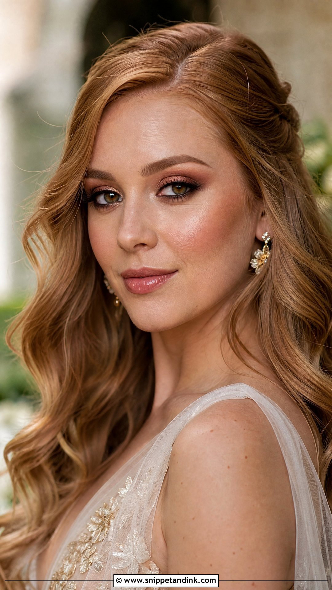 Moody Bridal Makeup With Copper Eyeshadow - Snippet and Ink - 20 Moody Bridal Makeup Ideas