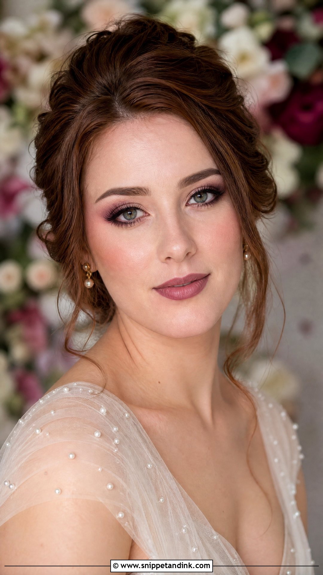 Moody Bridal Makeup With Plum Eyeshadow - Snippet and Ink - 20 Moody Bridal Makeup Ideas