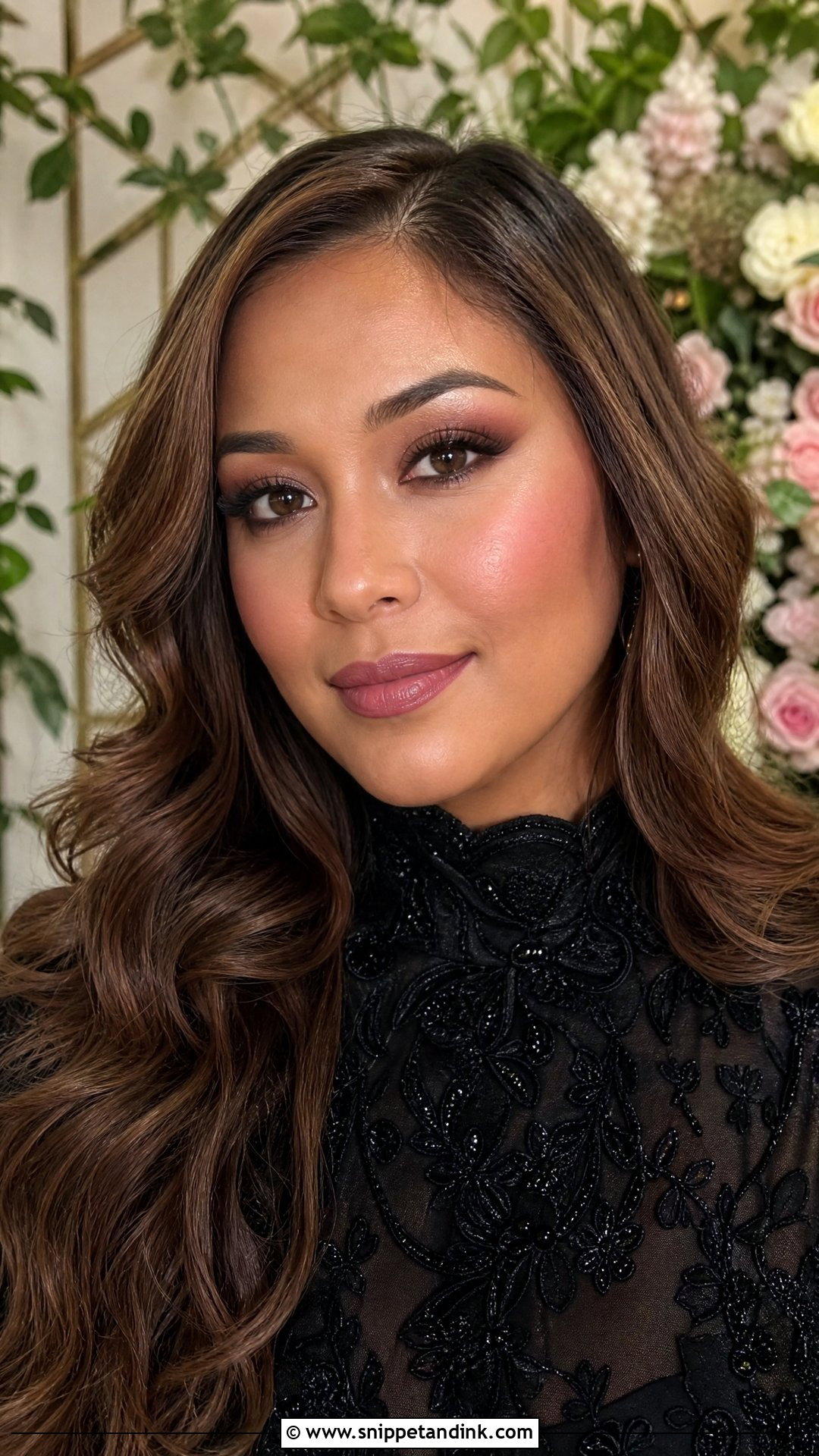 Moody Rose Wedding Makeup - Snippet and Ink - 25 Alt Wedding Makeup Ideas