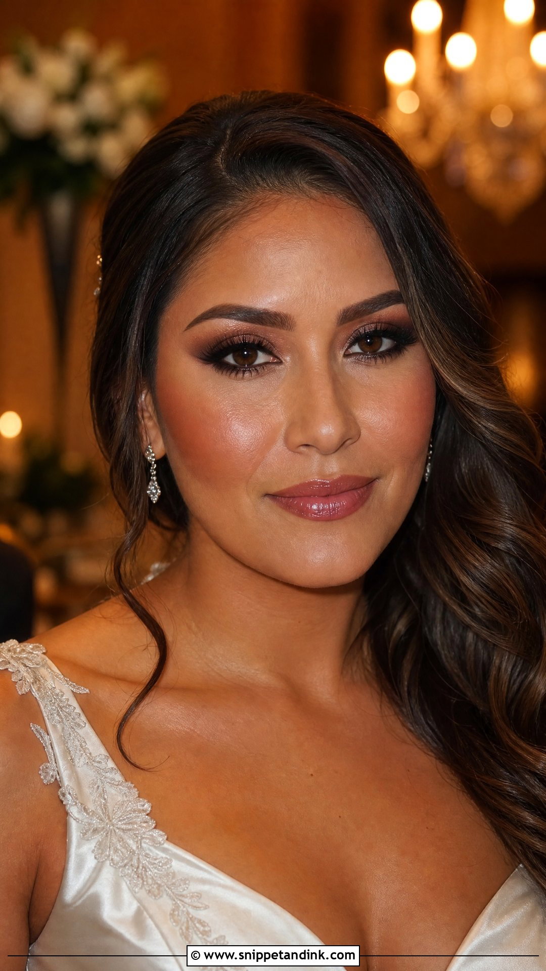 Moody Wedding Makeup With Dark Brown Eyes - Snippet and Ink - 20 Moody Wedding Makeup Ideas