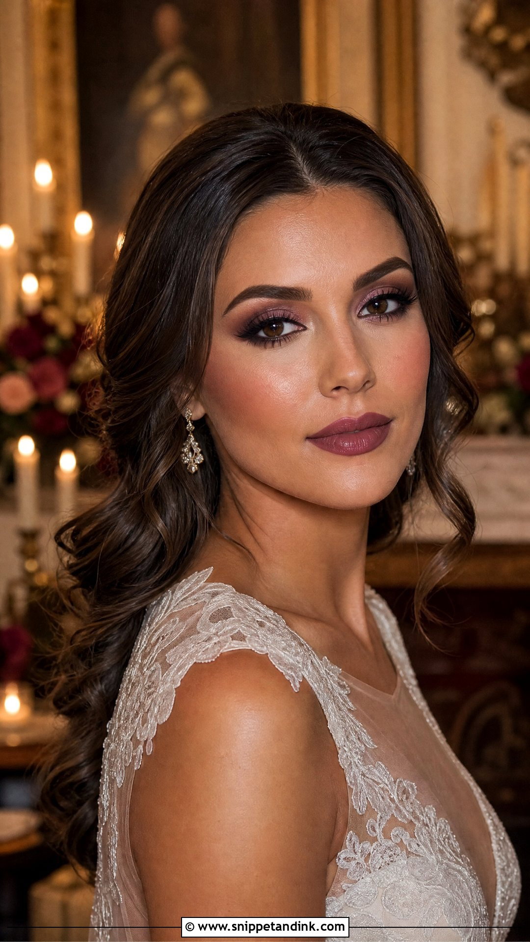 Moody Wedding Makeup With Dark Romantic Glam - Snippet and Ink - 20 Moody Wedding Makeup Ideas