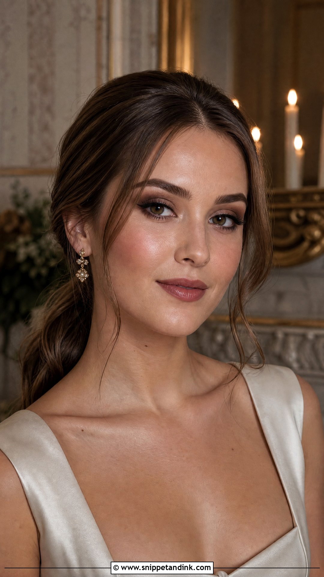 Moody Wedding Makeup With Espresso Eyeshadow - Snippet and Ink - 20 Moody Wedding Makeup Ideas