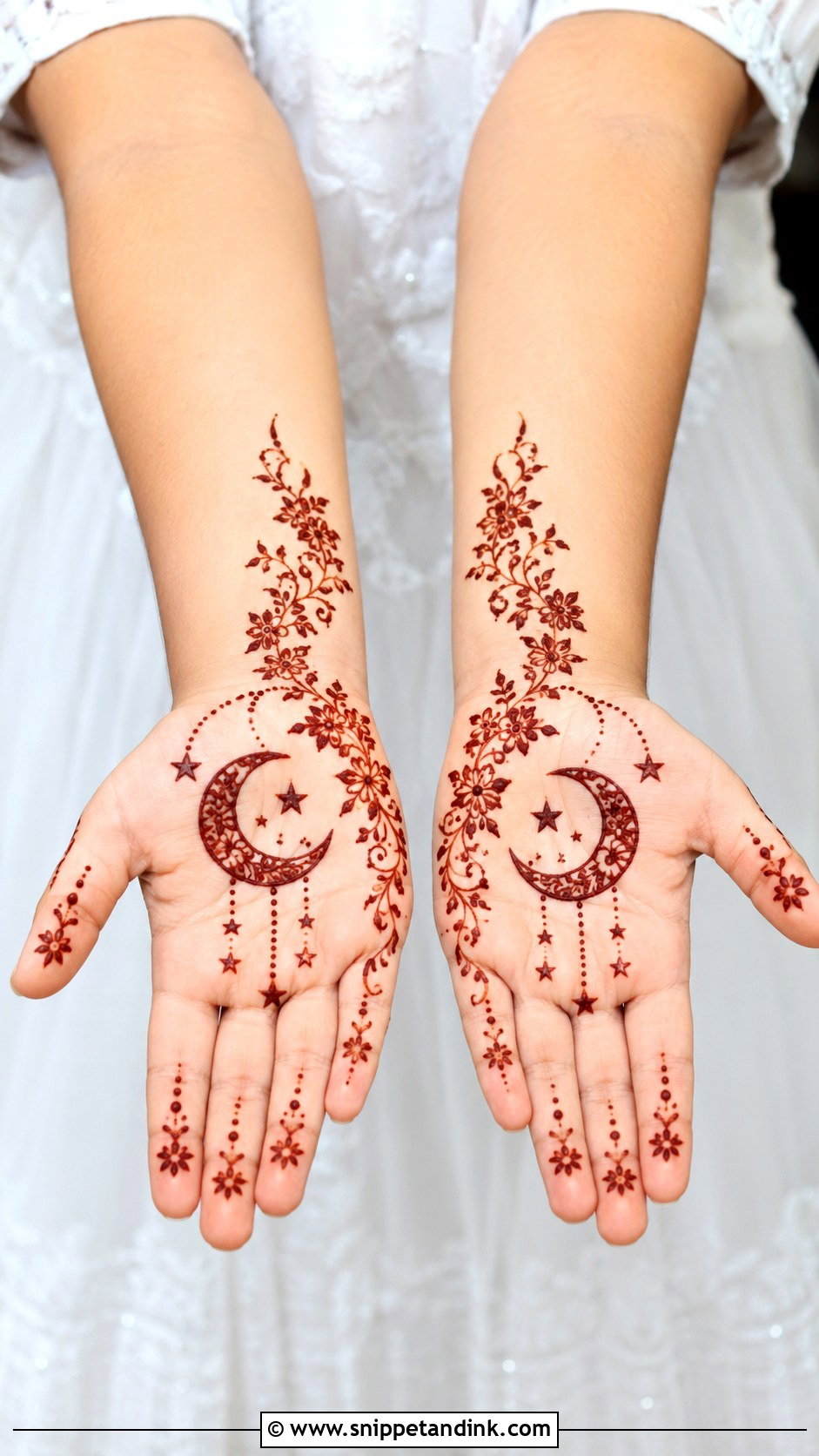 Moon Mehndi Design For Kids - Snippet and Ink - 30 Cute Mehndi Designs for Kids