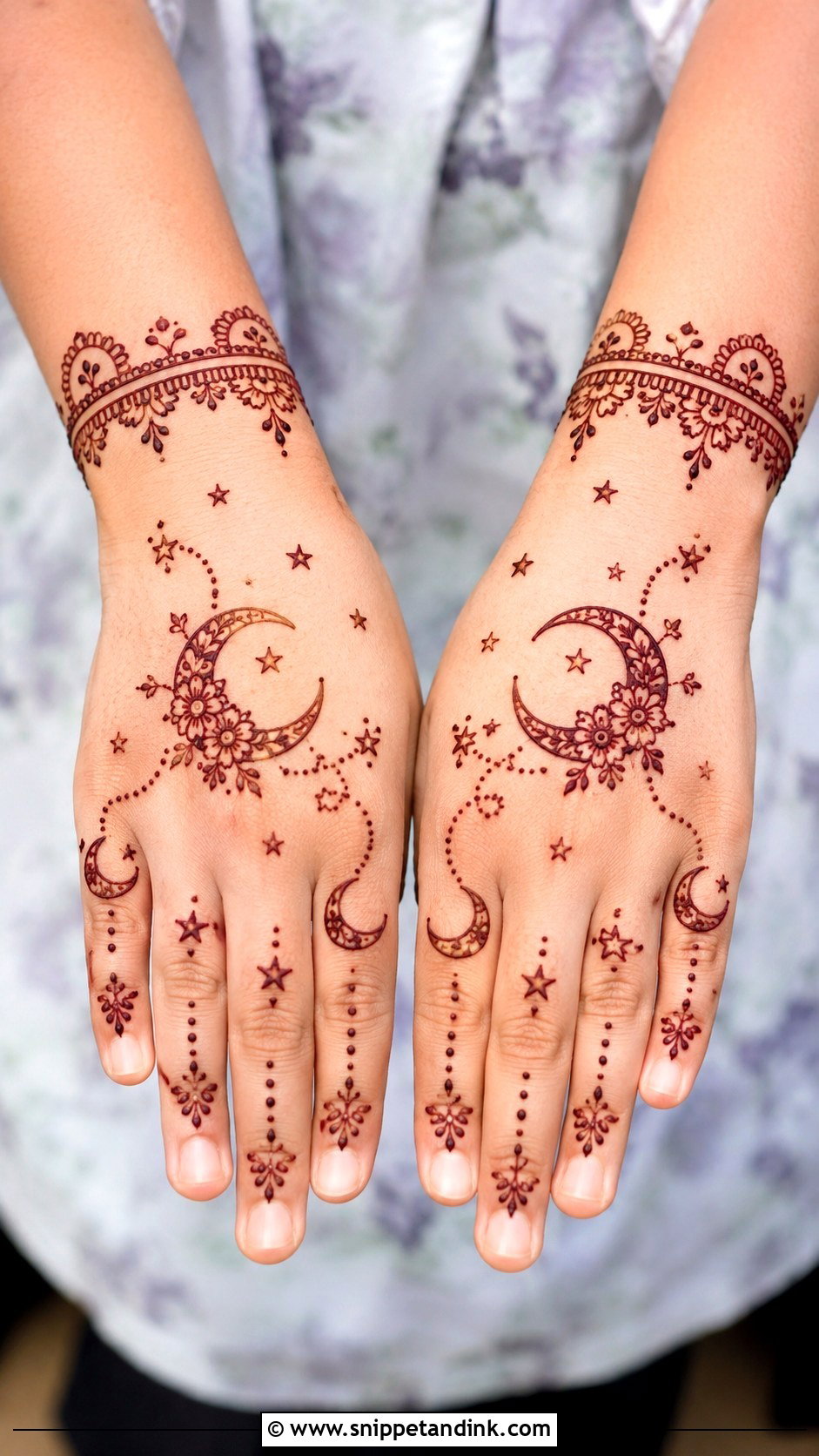 Moon Mehndi Design for Kids - Snippet and Ink - 35 Mehndi Designs for Kids