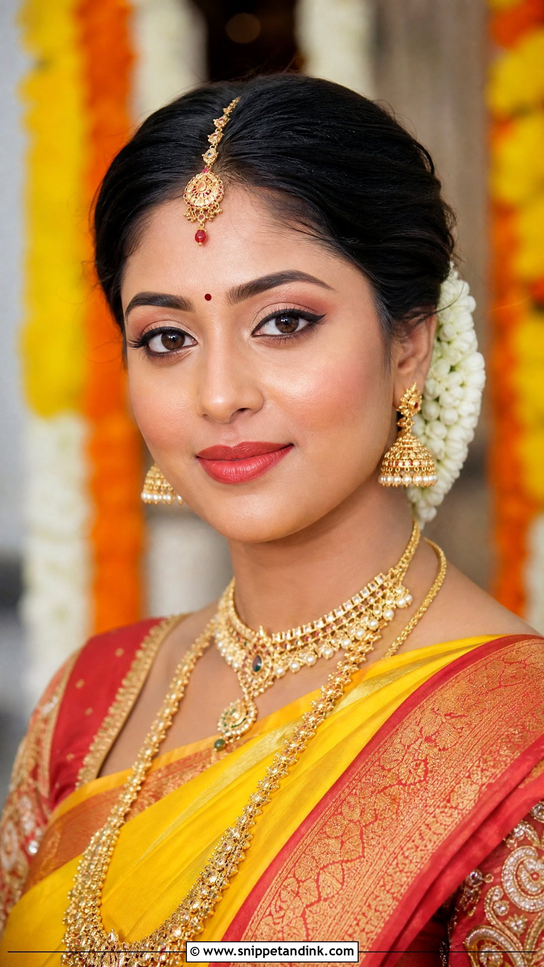 Morning Muhurtham Bridal Makeup - Snippet and Ink - 20 Traditional South Indian Bridal Makeup Ideas