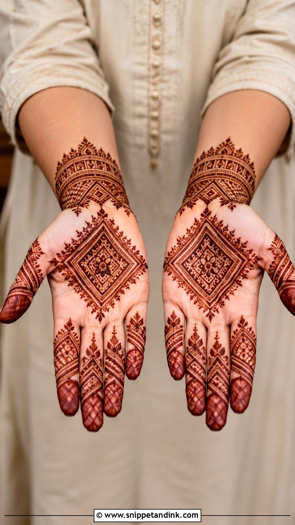 Moroccan Arabic Front Hand Mehndi Design - Snippet and Ink - 35 Latest Arabic Front Hand Mehndi Designs