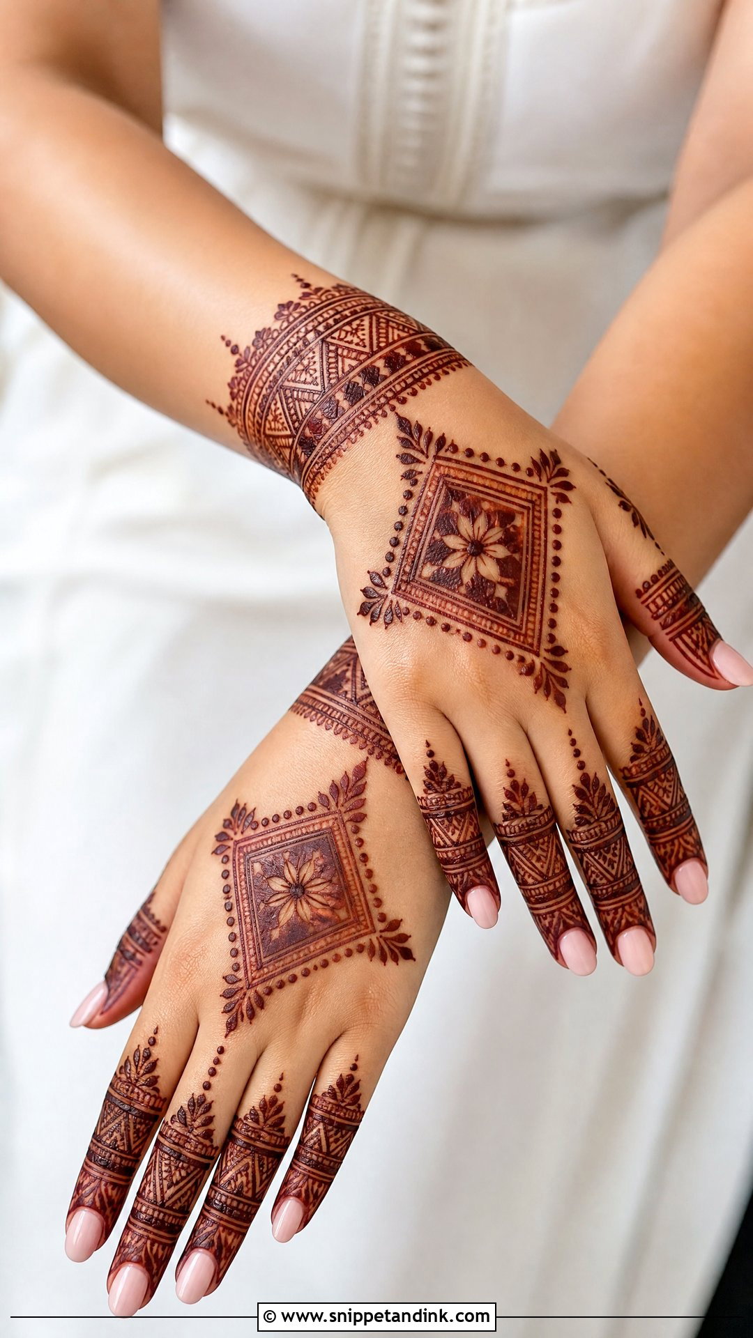 Moroccan Baat Pakki Mehndi Design - Snippet and Ink - 30 Baat Pakki Mehndi Design Ideas