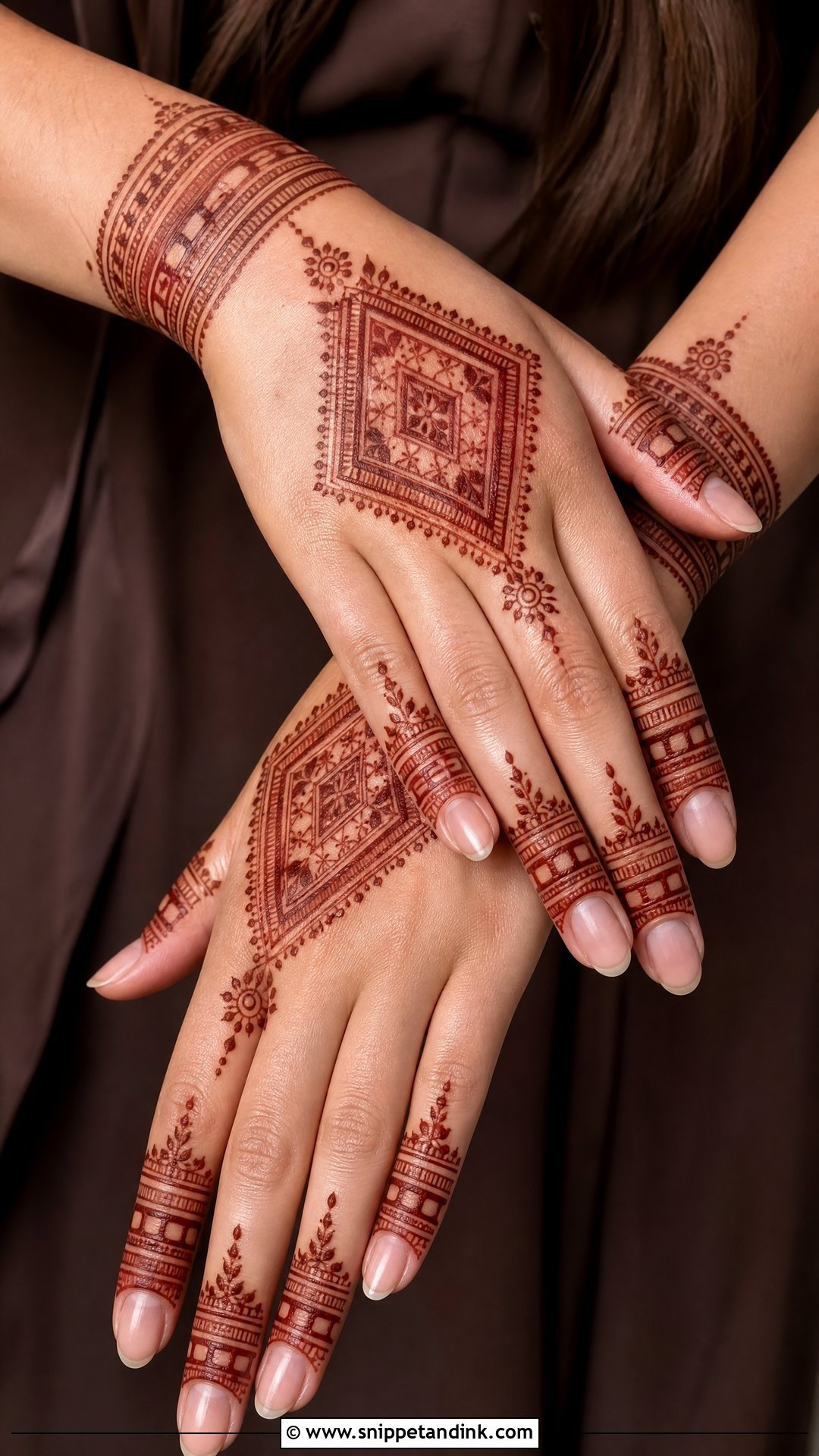 Moroccan Back Hand Mehndi Design - Snippet and Ink - 35 Stylish Back Hand Mehndi Designs