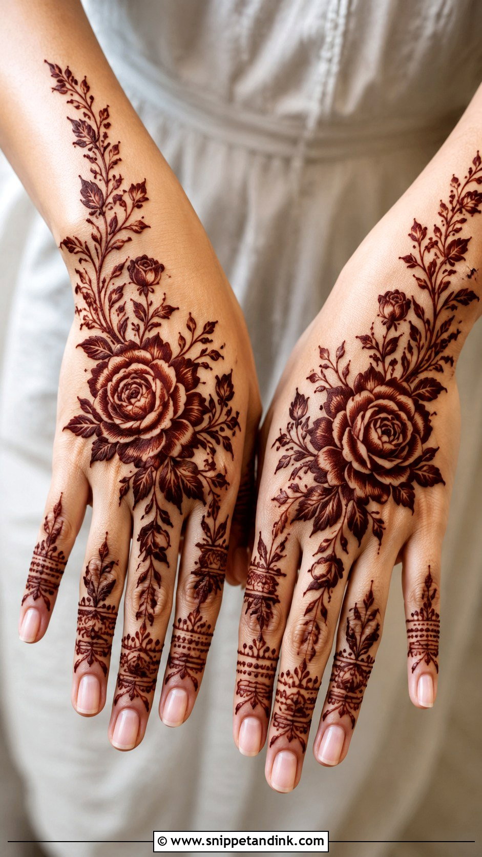 Moroccan Back Hand Mehndi Design - Snippet and Ink - 35 Trendy Back Hand Mehndi Designs