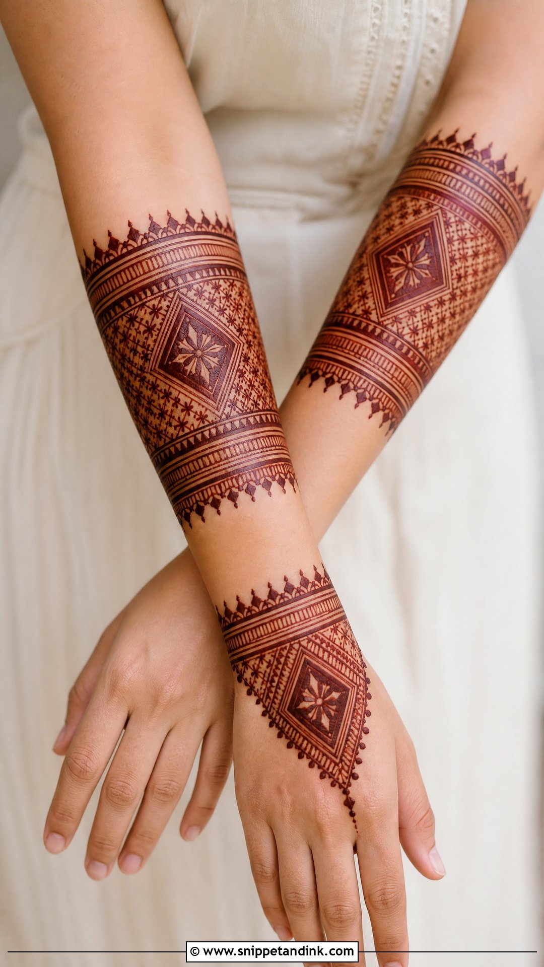 Moroccan Bajuband Mehndi Design - Snippet and Ink - 20 Bajuband Mehndi Design Ideas