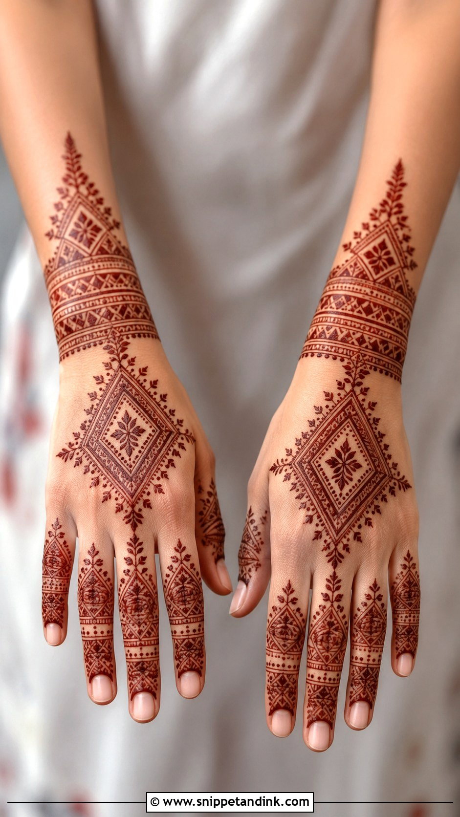 Moroccan Bel Mehndi Design - Snippet and Ink - 30 Bel Mehndi Designs