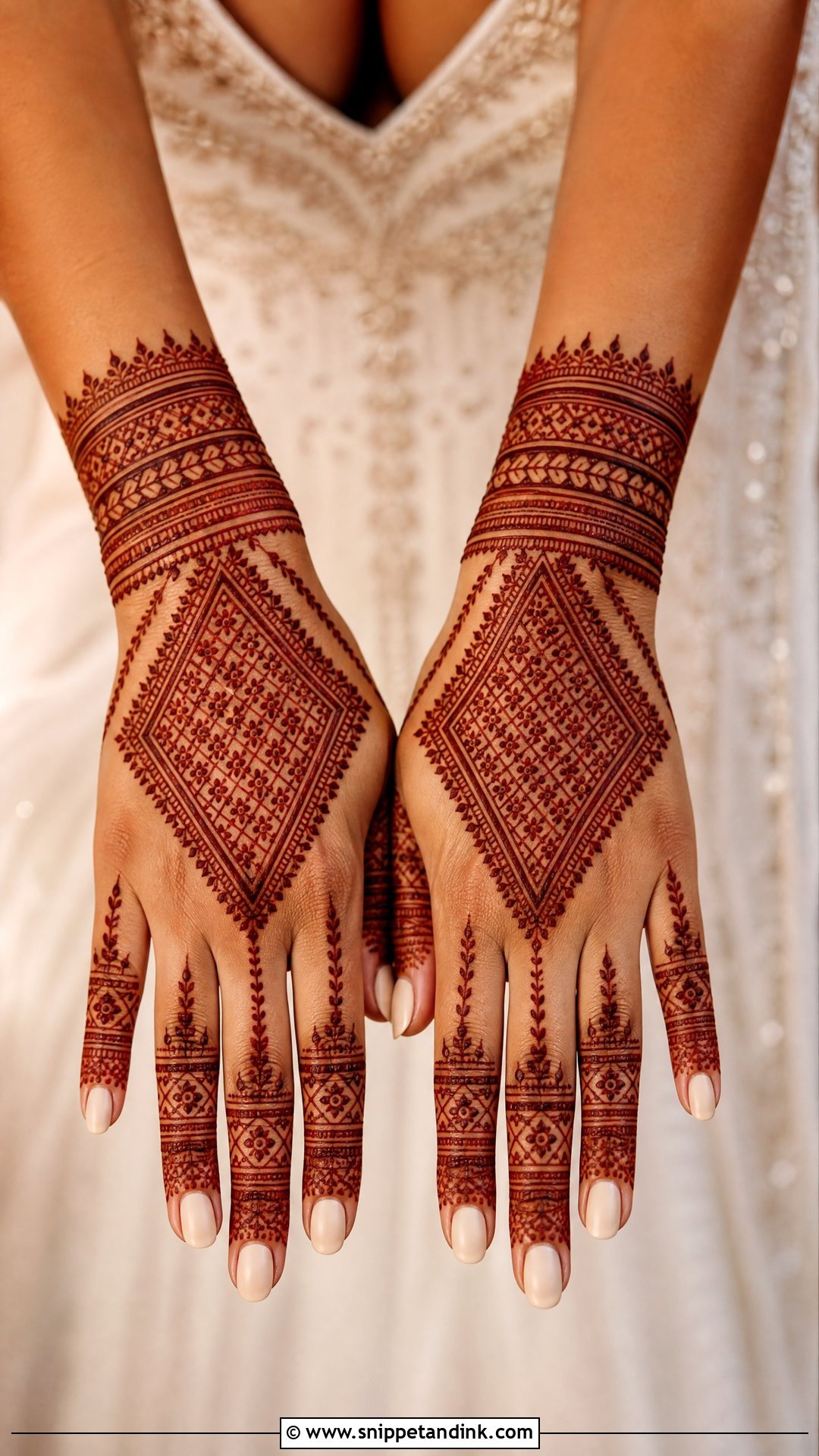 Moroccan Bridal Back Side Mehndi Design - Snippet and Ink - 20 Bridal Back Side Mehndi Design Ideas