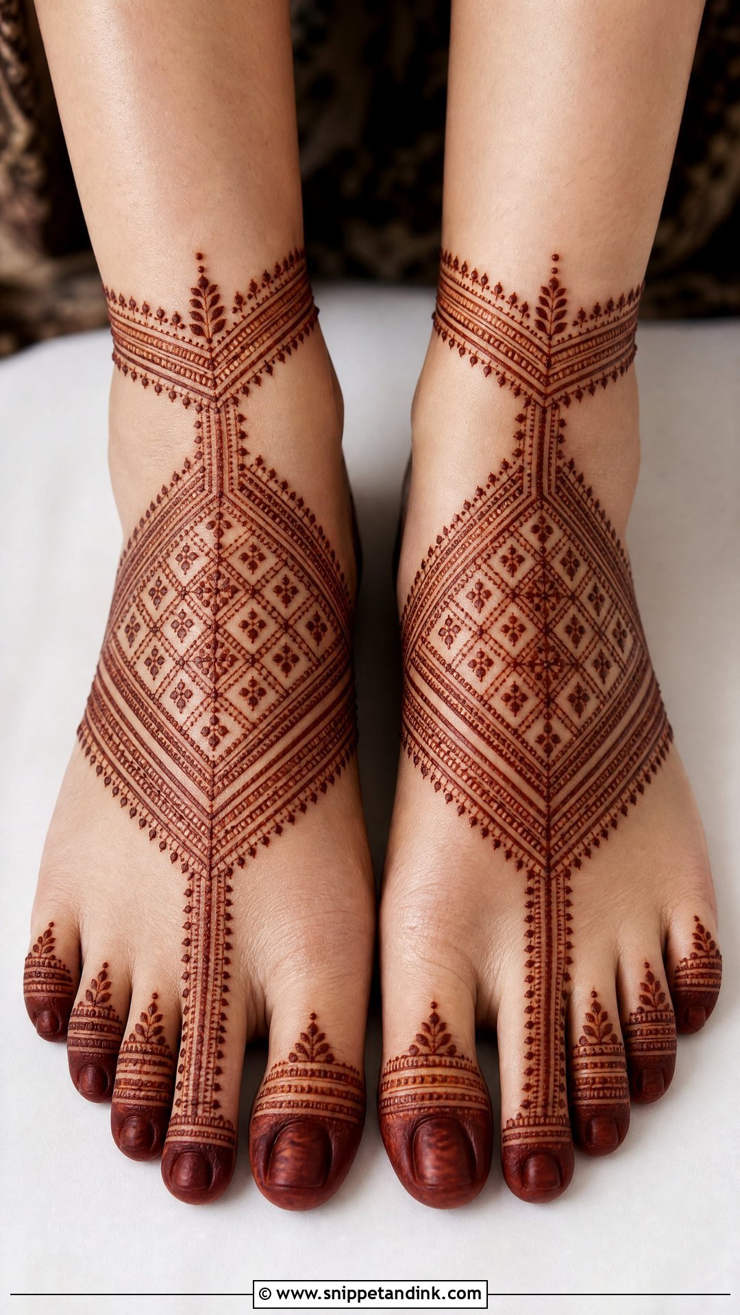 Moroccan Bridal Foot Mehndi Design - Snippet and Ink - 20 Bridal Mehndi Designs Feet Brides