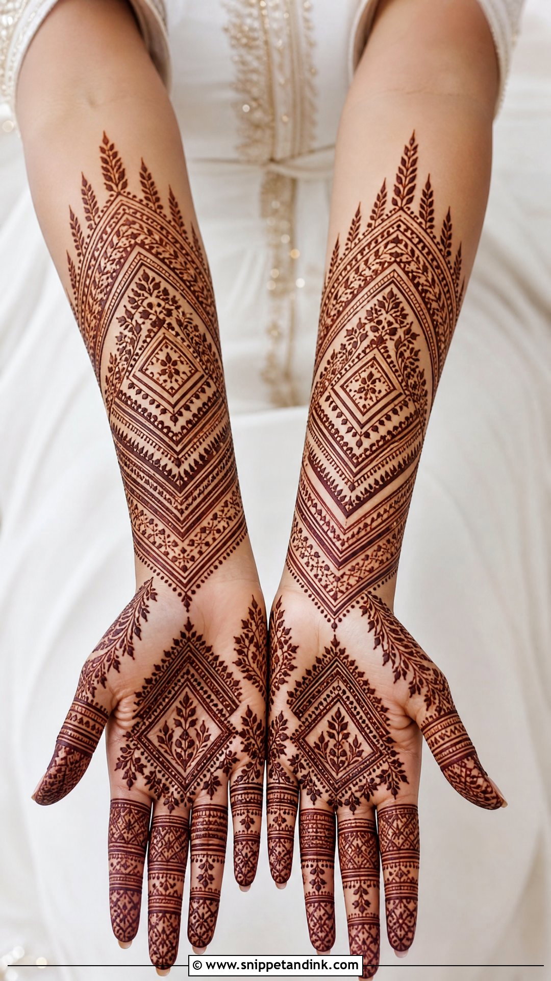 Moroccan Bridal Full Hand Mehndi Design - Snippet and Ink - 25 Bridal Full Hand Mehndi Designs
