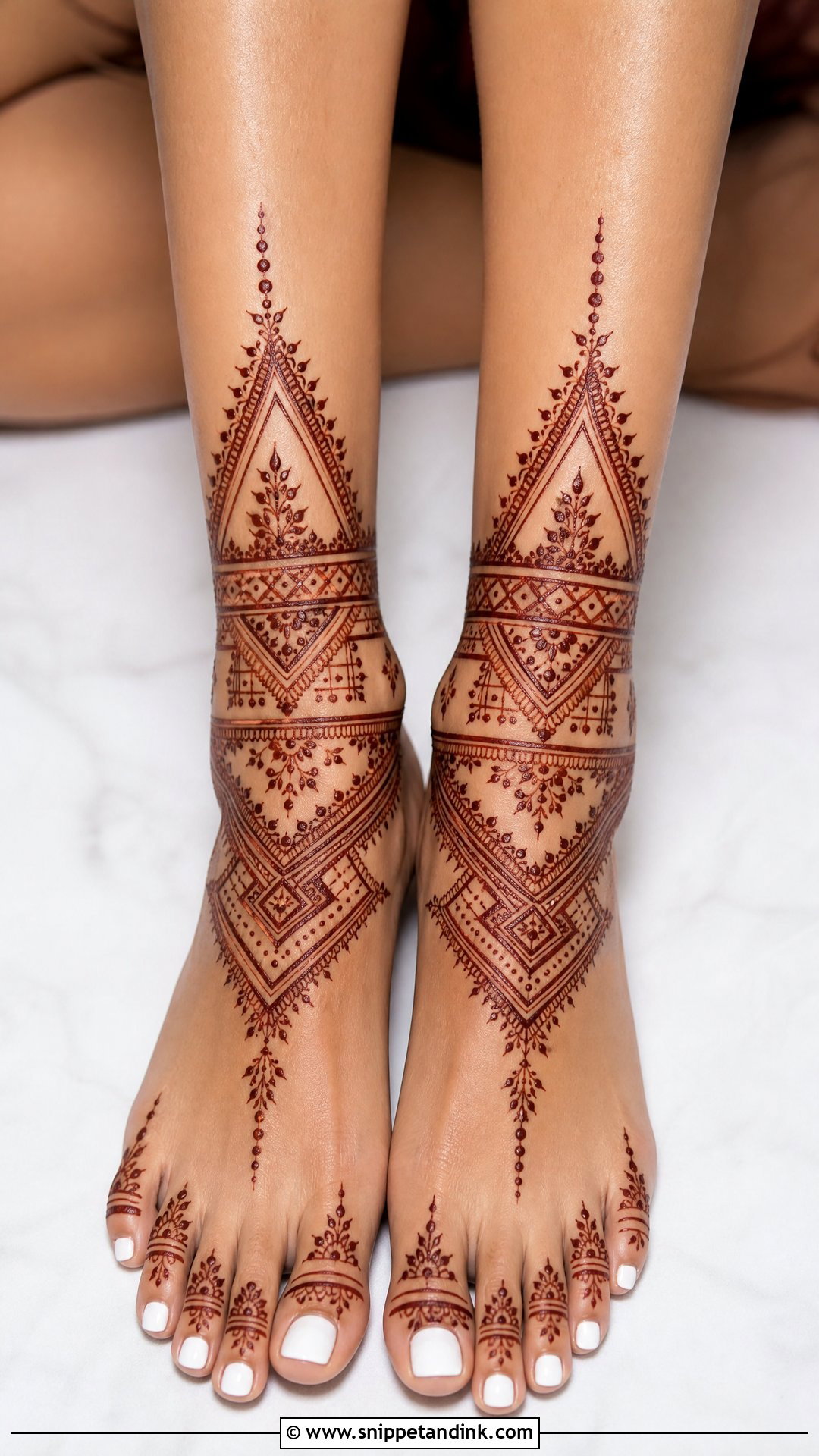 Moroccan Bridal Leg Mehndi Design - Snippet and Ink - 20 Legs Bridal Mehndi Designs
