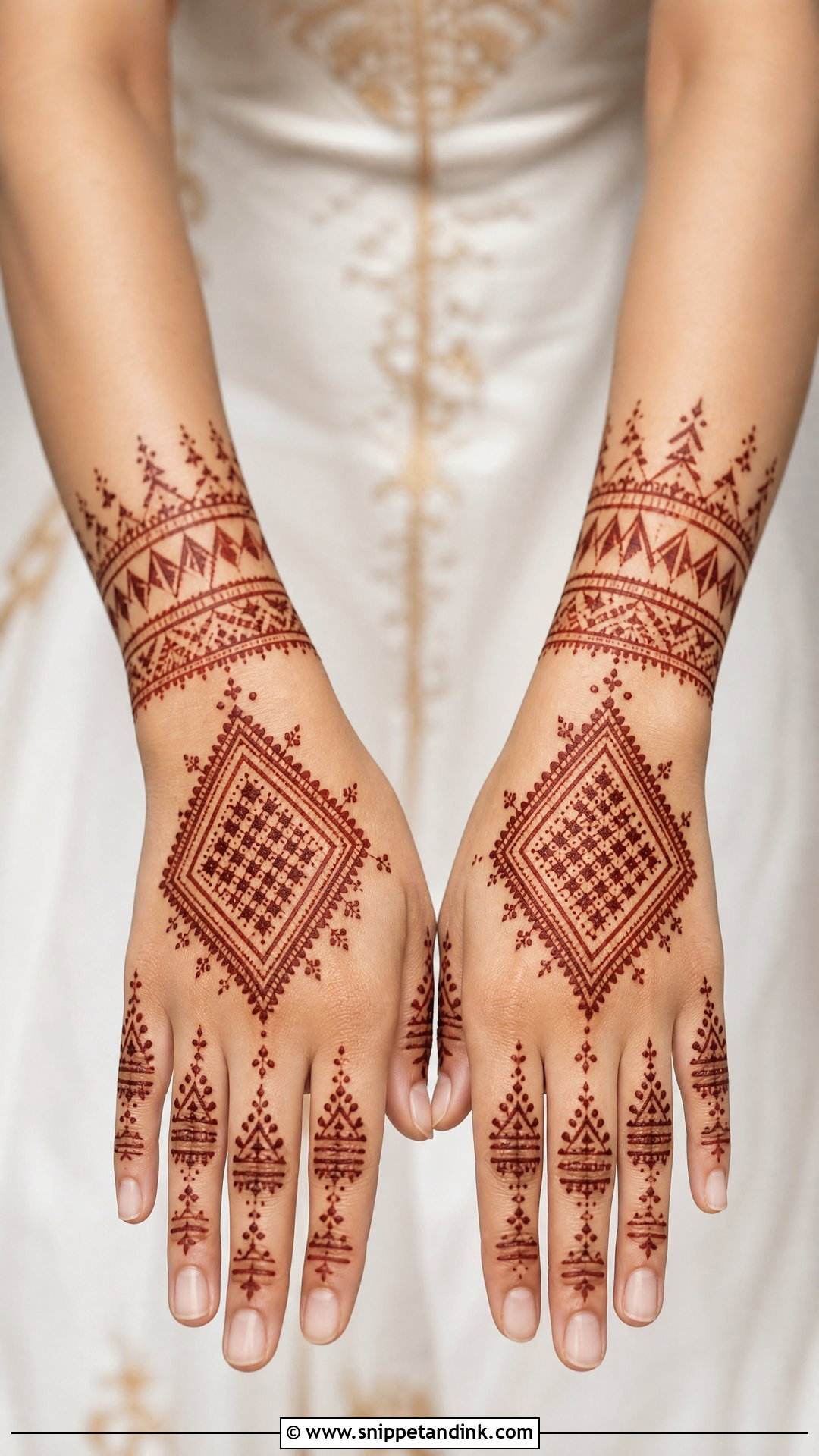 Moroccan Bridal Mehndi Back Hand - Snippet and Ink - 25 Bridal Mehndi Designs Back Side