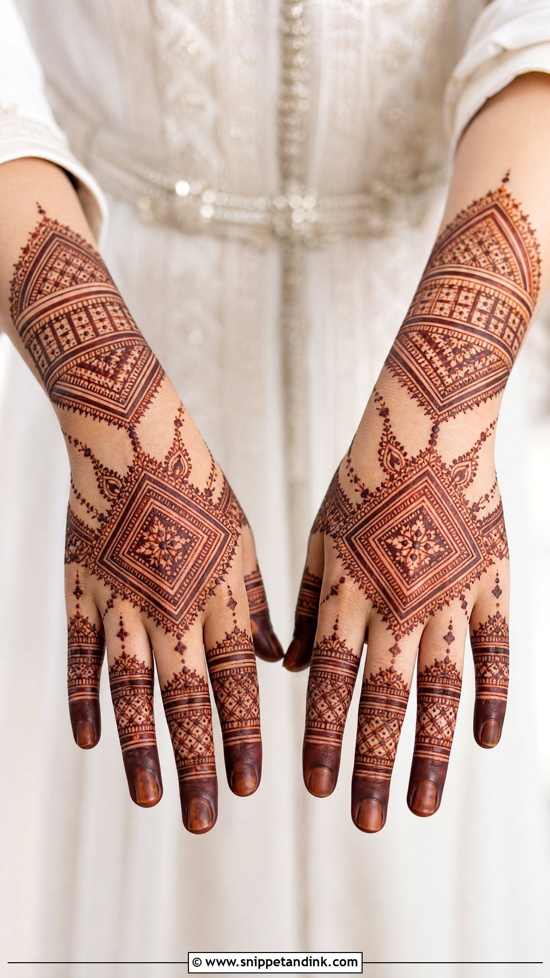 Moroccan Bridal Mehndi Design - Snippet and Ink - 20 Aesthetic Bridal Mehndi Designs