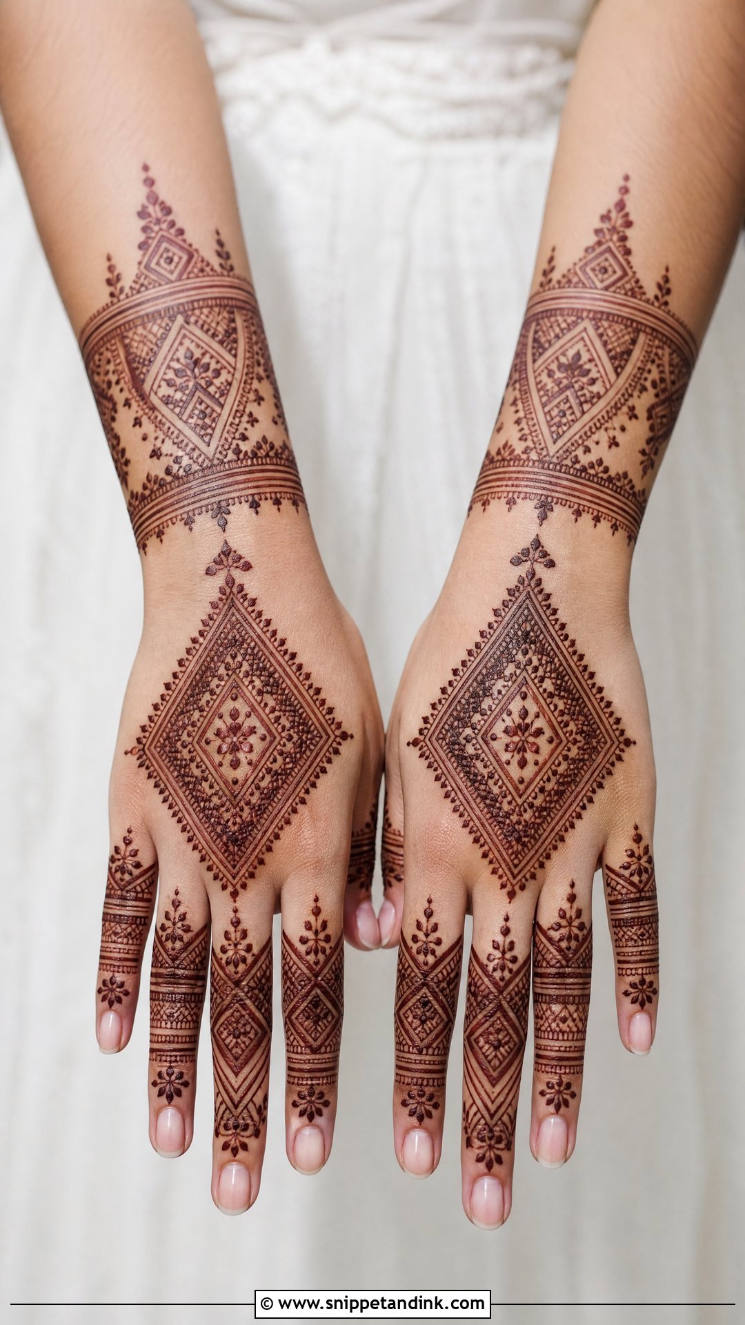Moroccan Bridal Mehndi Half Hand - Snippet and Ink - 20 Bridal Mehndi Designs Half Hand