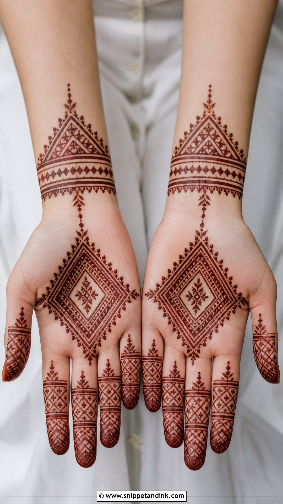 Moroccan Bridal Wedding Henna Design - Snippet and Ink - 30 Wedding Henna Designs
