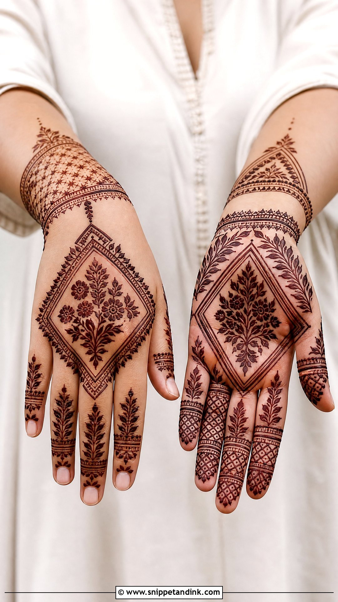 Moroccan Bunches Mehndi Design - Snippet and Ink - 25 Bunches Mehndi Design Ideas