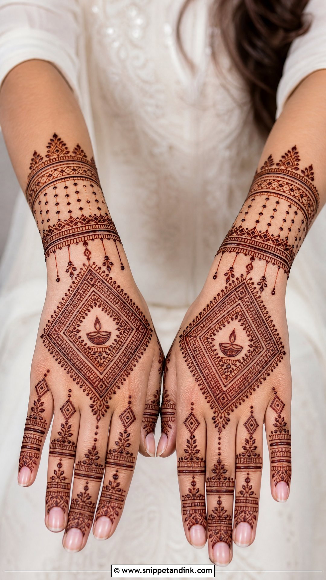 Moroccan Diwali Mehndi Design - Snippet and Ink - 30 Diwali Mehndi Designs