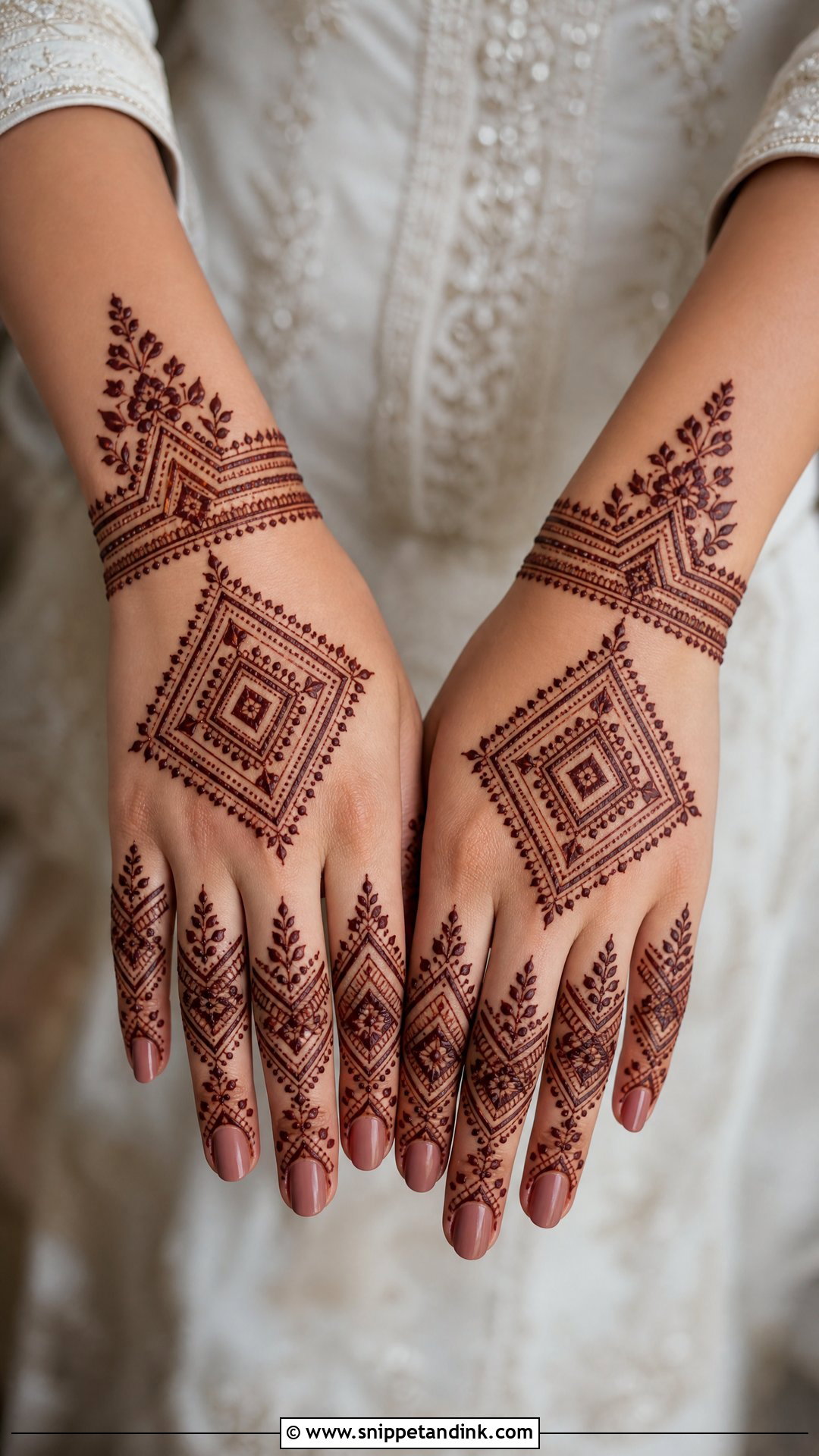 Moroccan Dulhan Back Hand Mehndi Design - Snippet and Ink - 25 Dulhan Back Hand Mehndi Designs