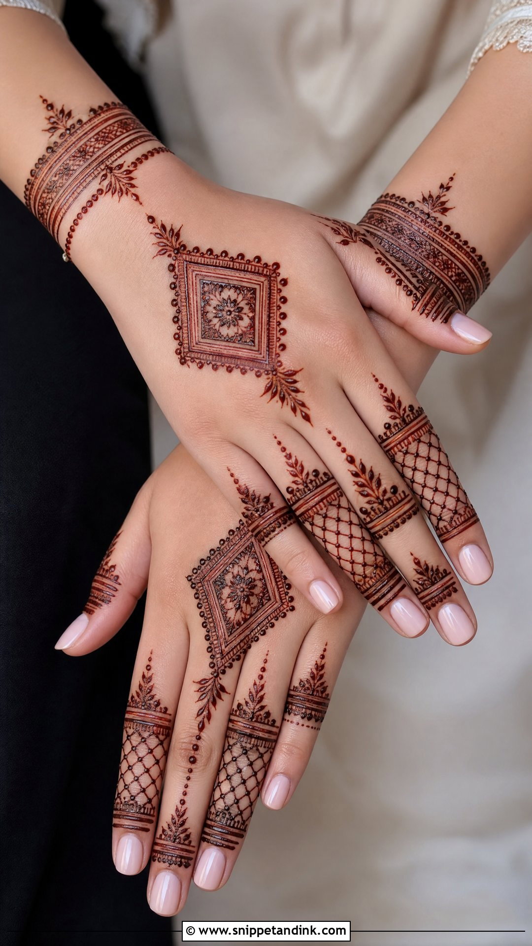 Moroccan Engagement Mehndi Design - Snippet and Ink - 20 Unique Engagement Mehndi Designs for Bride