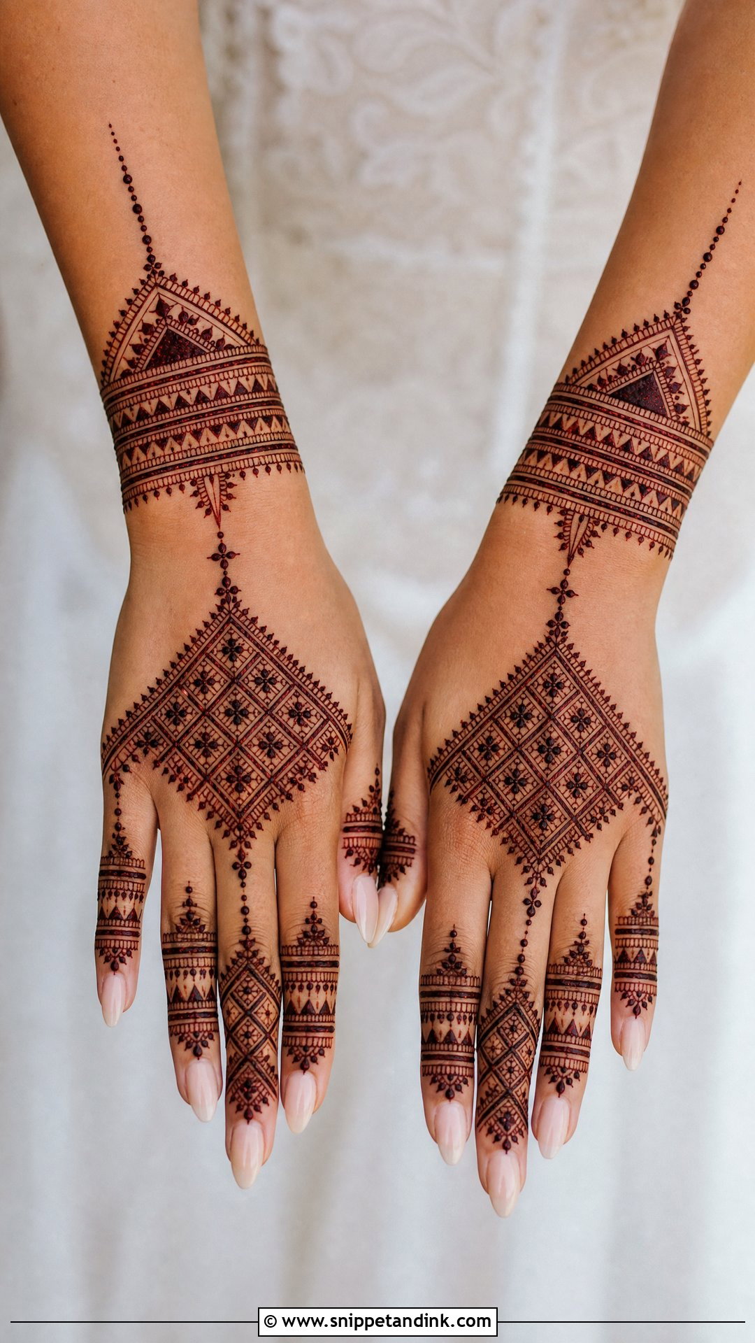 Moroccan Engagement Mehndi Design - Snippet and Ink - 25 Mehndi Designs for Engagement