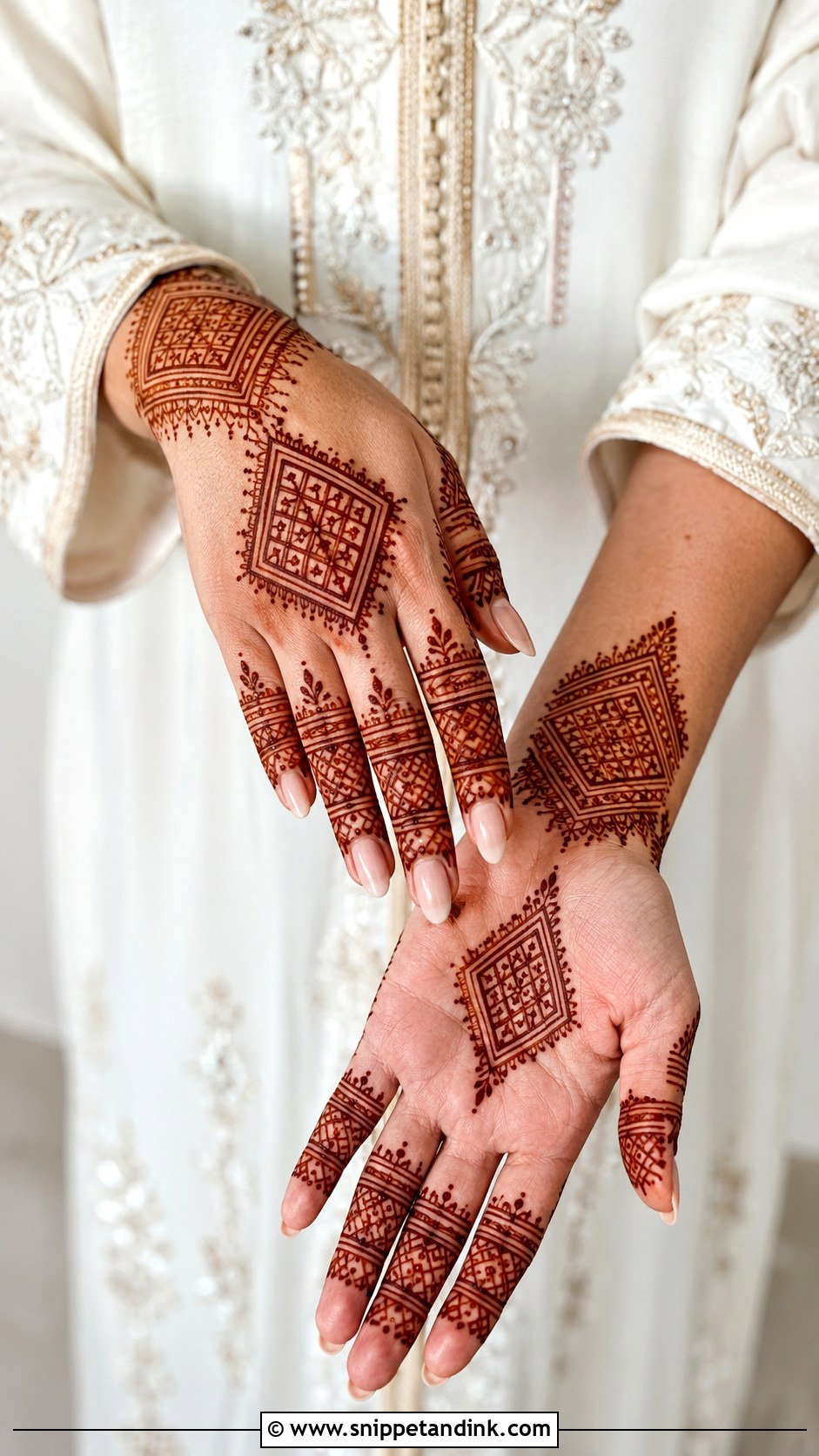 Moroccan Engagement Mehndi Design - Snippet and Ink - 30 Engagement Mehndi Designs for Bride