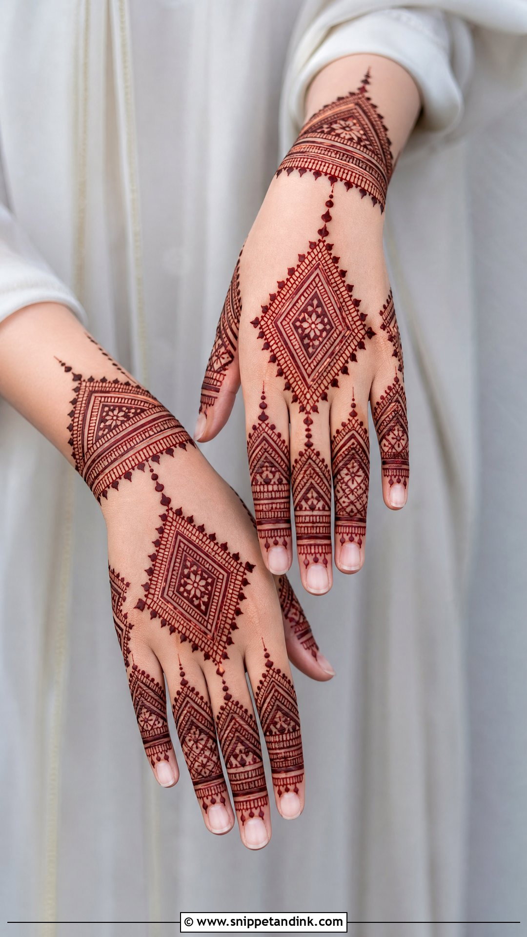 Moroccan Engagement Mehndi Design - Snippet and Ink - 30 Mehndi Designs for Engagement Brides