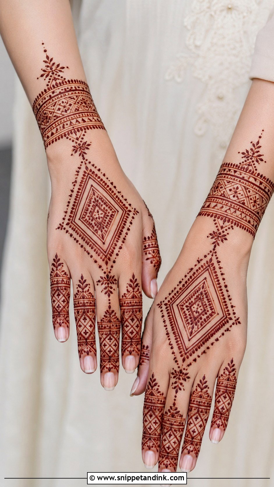 Moroccan Engagement Mehndi Design - Snippet and Ink - 35 Engagement Mehndi Designs