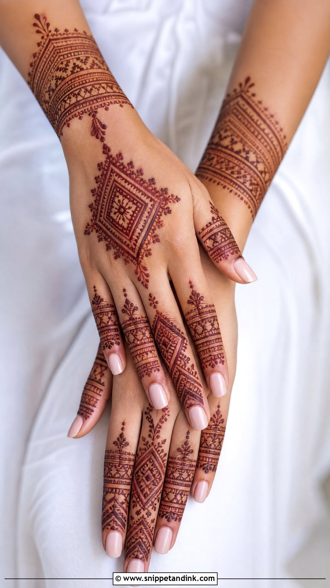 Moroccan Engagement Mehndi Design - Snippet and Ink - 20 Engagement Bride Mehndi Designs