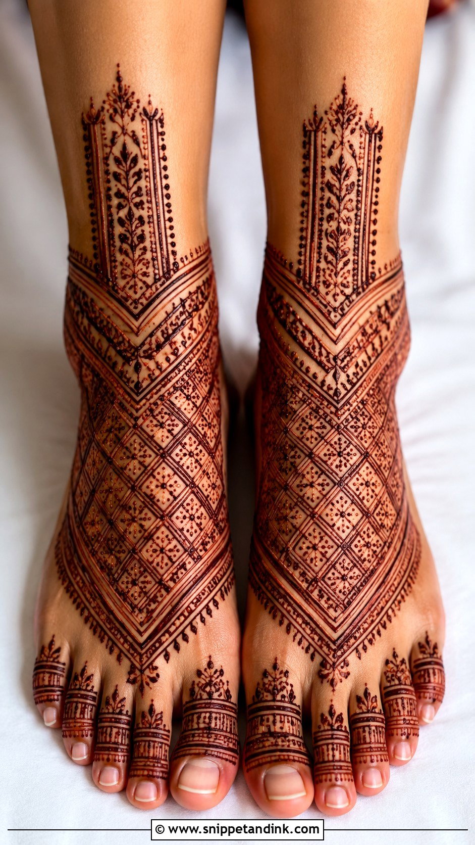 Moroccan Feet Mehndi Design - Snippet and Ink - 35 Feet Mehndi Designs