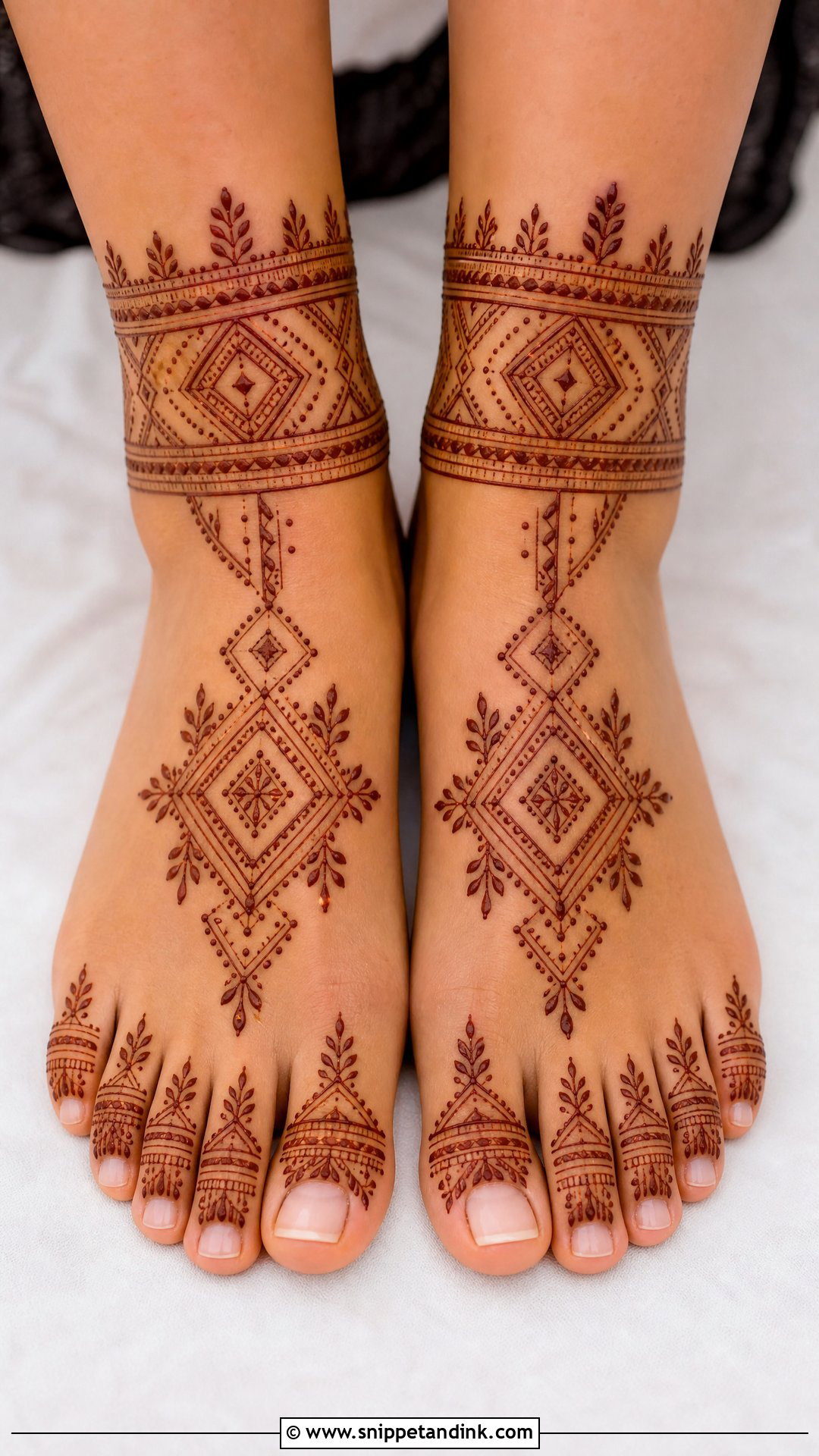 Moroccan Feet Mehndi Design - Snippet and Ink - 30 Unique Feet Mehndi Designs