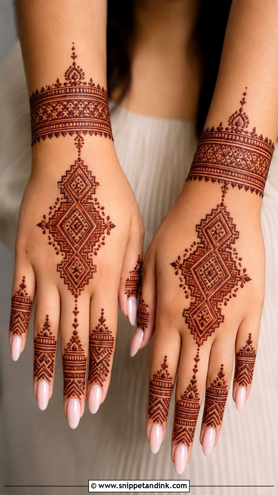 Moroccan Finger Mehndi Design - Snippet and Ink - 30 Mehndi Designs for Fingers