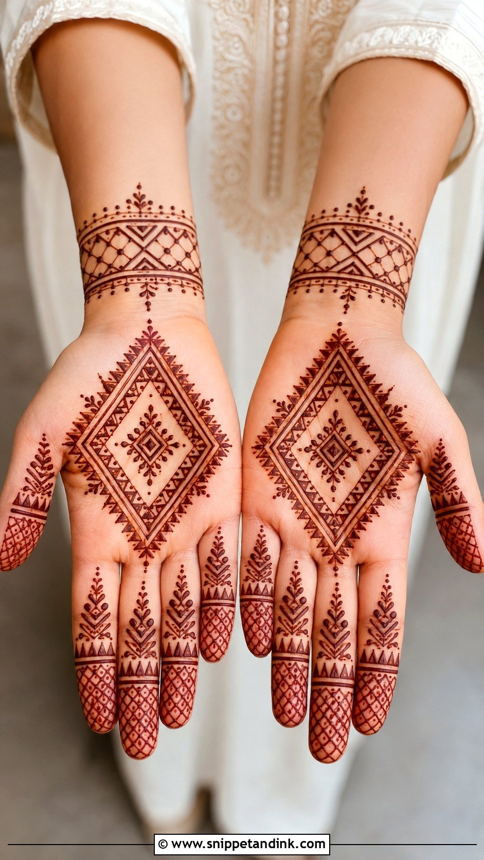 Moroccan Front Hand Mehndi Design - Snippet and Ink - 35 Front Hand Mehndi Design Ideas