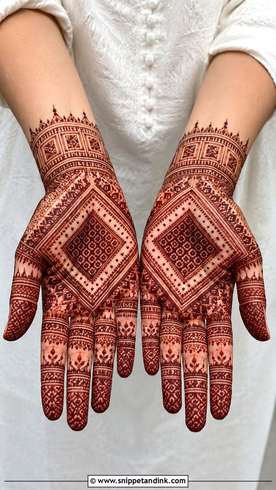 Moroccan Front Hand Mehndi Design - Snippet and Ink - 35 Latest Front Hand Mehndi Designs