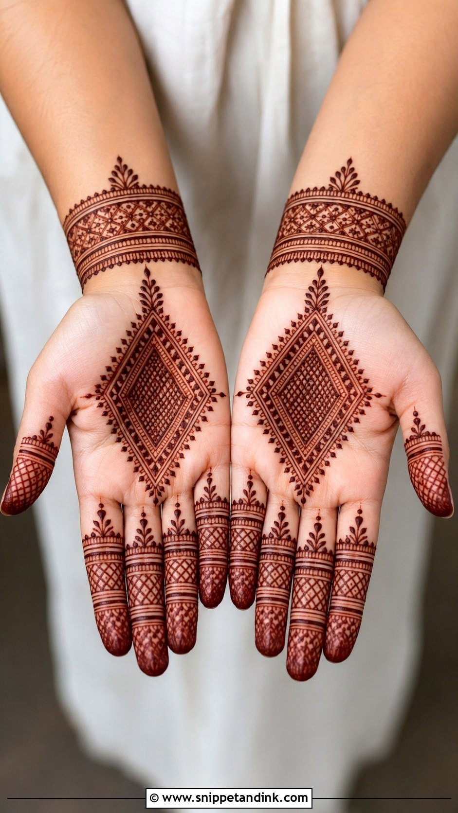 Moroccan Front Hand Mehndi Design - Snippet and Ink - 35 Simple Unique Front Hand Mehndi Designs