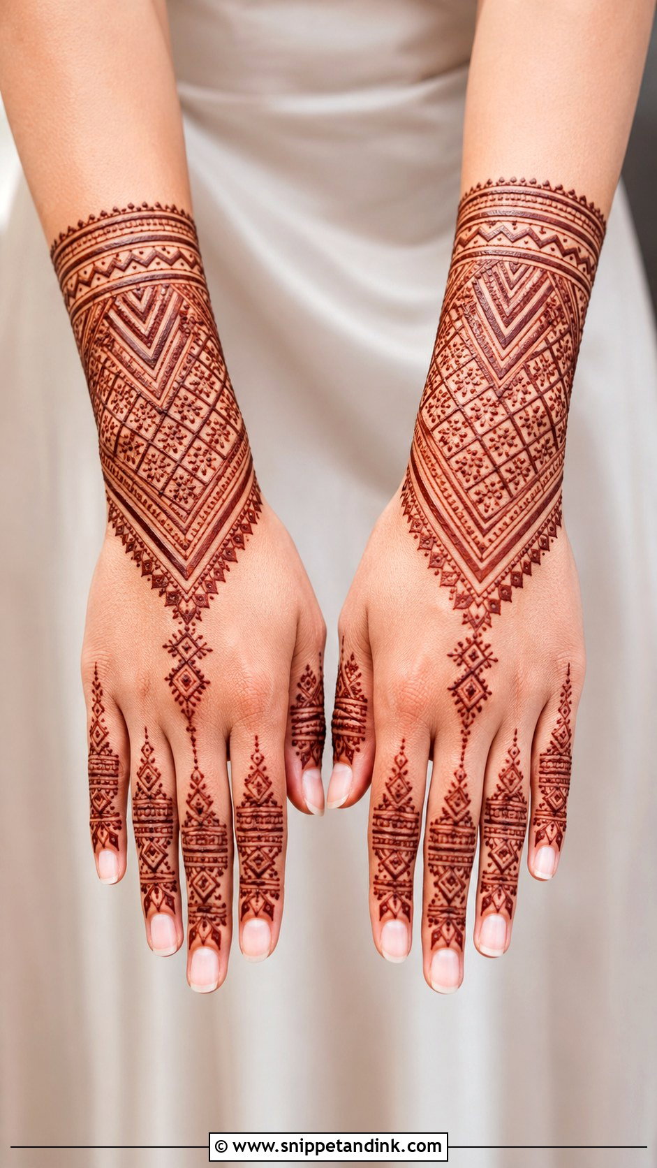 Moroccan Geometric Mehndi - Snippet and Ink - 30 New Unique Mehndi Designs